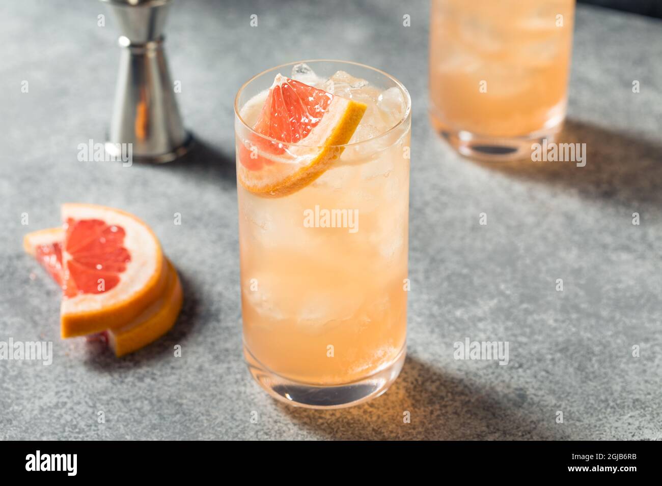 Boozy Refreshing Gin Radler Cocktail with Grapefruit Stock Photo Alamy