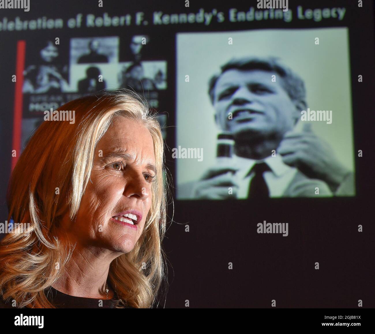 STOCKHOLM 20180202 ***FILE *** Kerry Kennedy, American human rights 