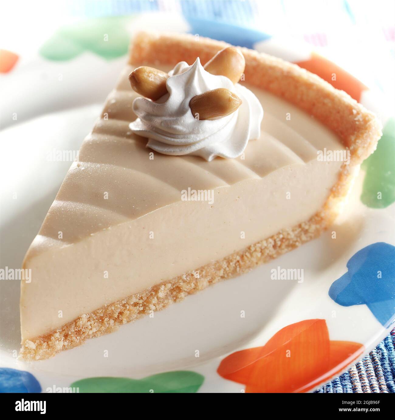 Peanut butter pie Stock Photo