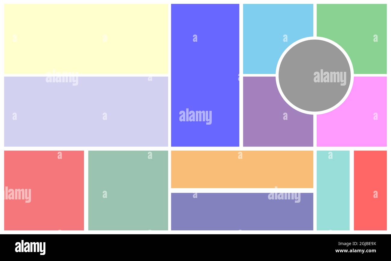 Form Colorful Themes Illustration of a colorful creative theme template collage frame Stock ...