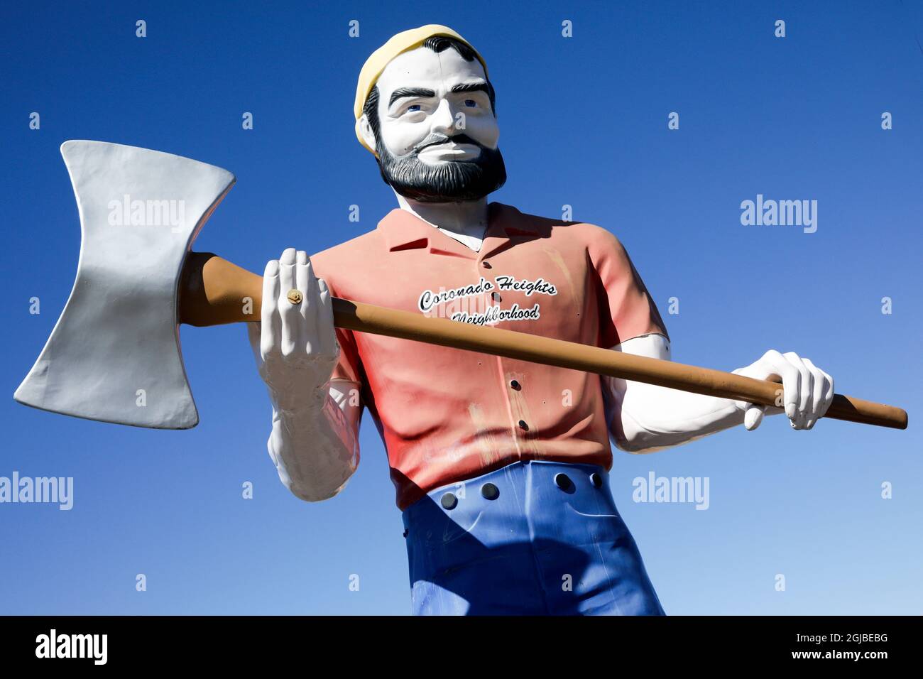 Giant Paul Bunyan statue, Tucson, Arizona Stock Photo Alamy