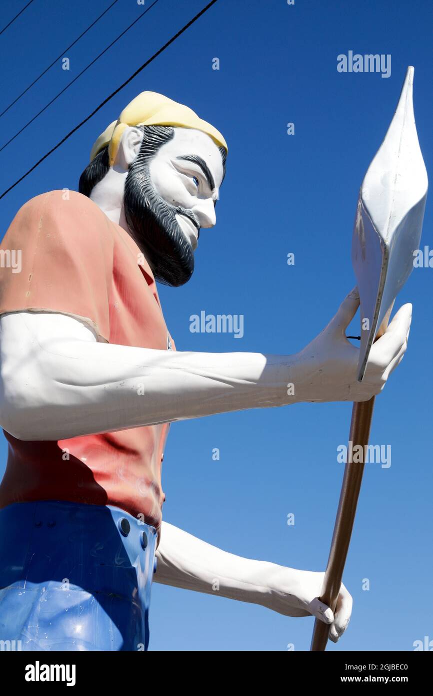 Giant Paul Bunyan statue, Tucson, Arizona. (Editorial Use Only Stock