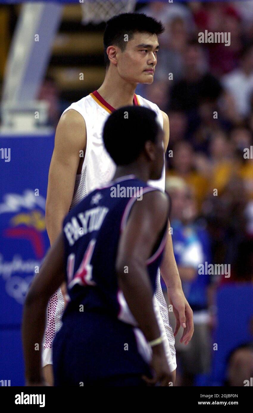 China's Yao Ming stands head and shoulders even above his fellow