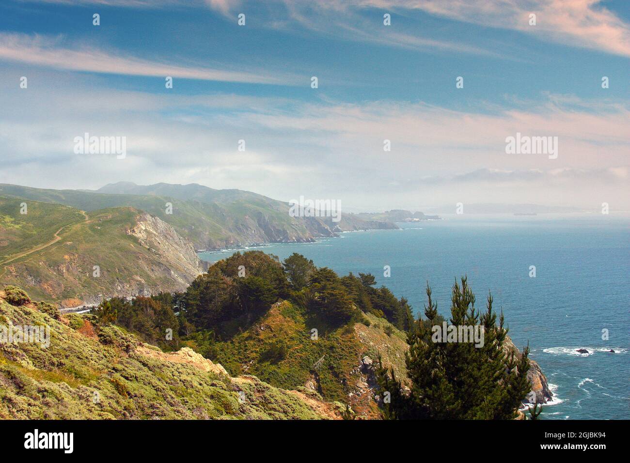 Coastal Marin Headlands, California, USA Stock Photo Alamy