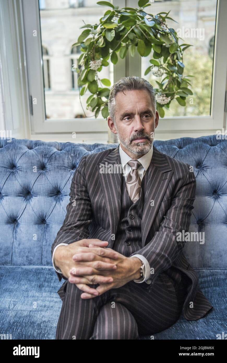 STOCKHOLM 2018-10-24 Jordan B Peterson, Professor of Psychology and Clinical Psychologist at the University Toronto, Canada Foto: Lars Pehrson / SvD / TT / Kod: 30152 Stock Photo - Alamy