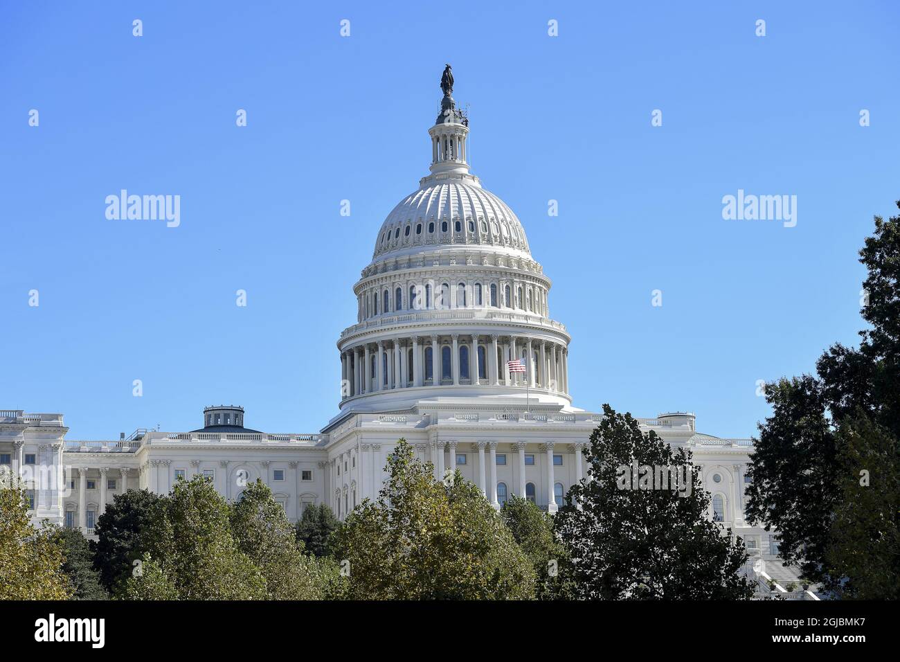 United States Capitol, Capitol Building, Capitol Hill is the home of the United States Congress with the House of Representatives and the Senate Foto: Maja Suslin / TT / Kod 60885  Stock Photo