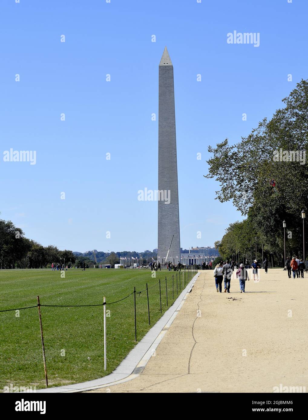The Washington monument at the vid National Mall in Washington DC Foto: Maja Suslin / TT / Kod 60885 Stock Photo