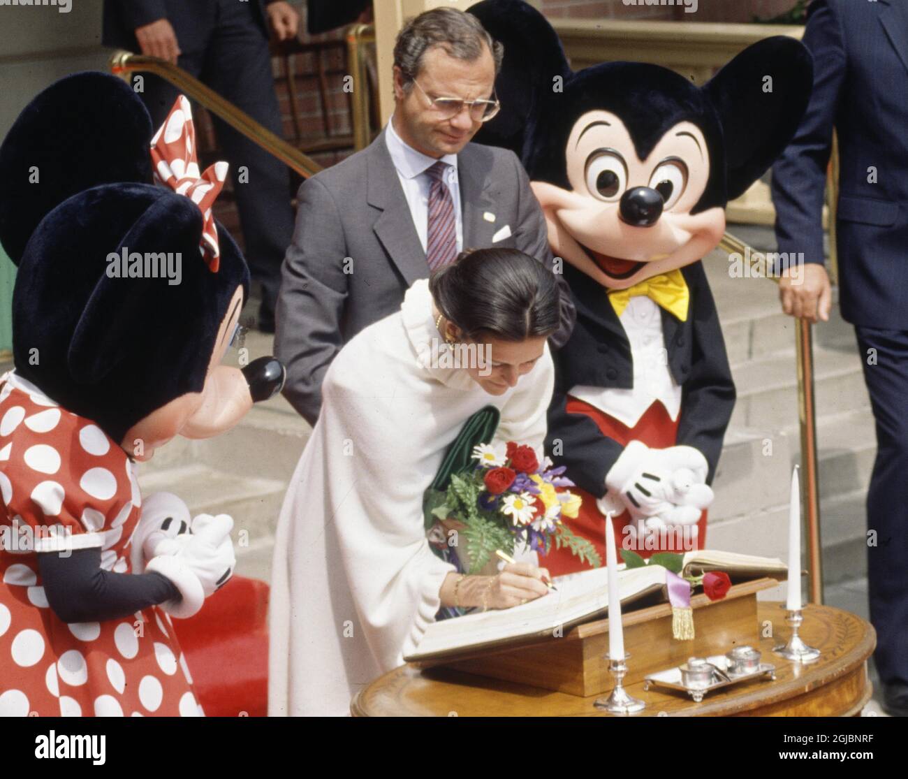 King Carl XVI Gustaf and Queen Silvia in USA 1988 (c) Charles Hammarsten  Stock Photo