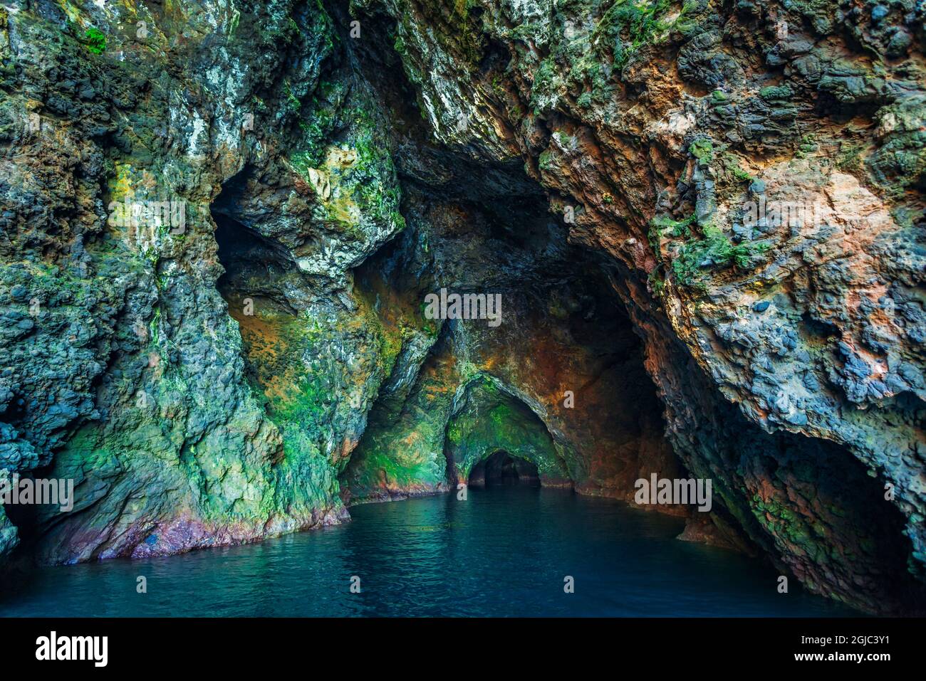 Santa cruz island california cave hi res stock photography and