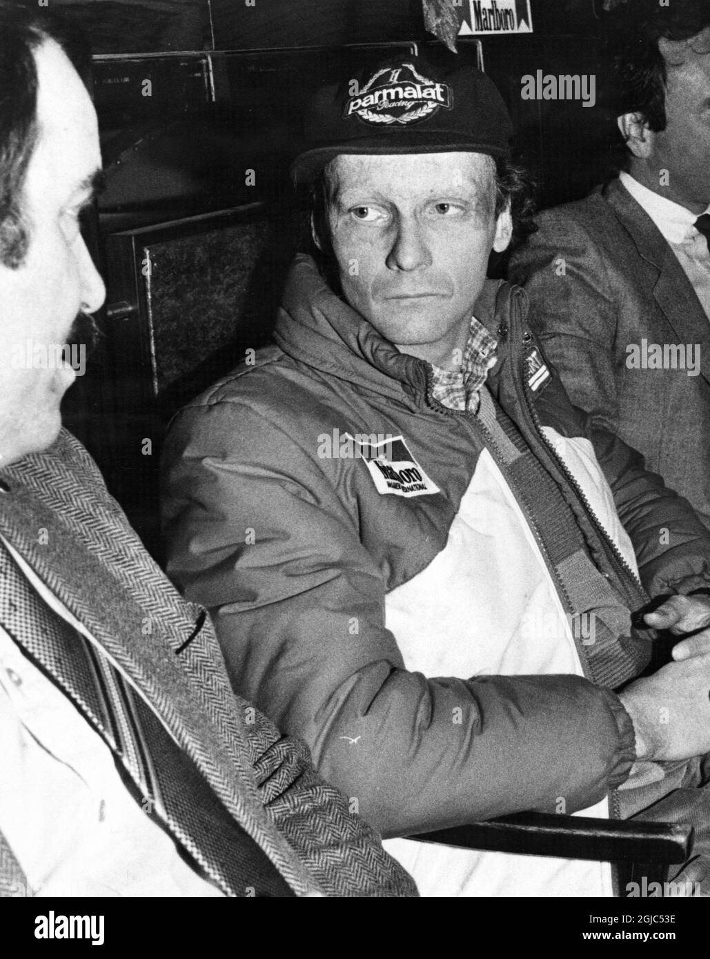 Niki Lauda, Formula One driverin Malmo, Sweden 1982-03-03 Foto Bo Holst / Aftonbladet / TT kod 2512  Stock Photo