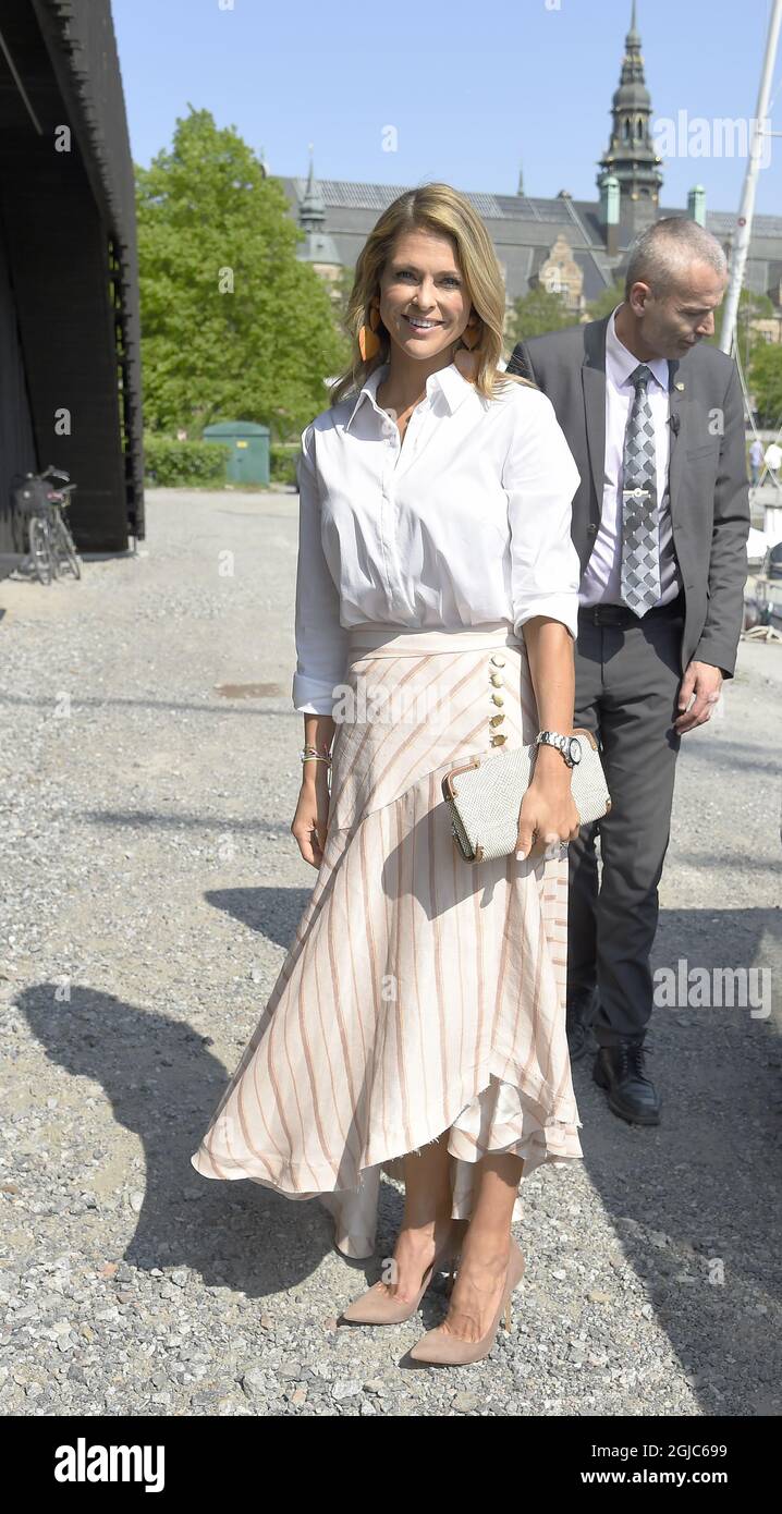 Princess Madeleine arrives to the launch of her childrens book "Stella