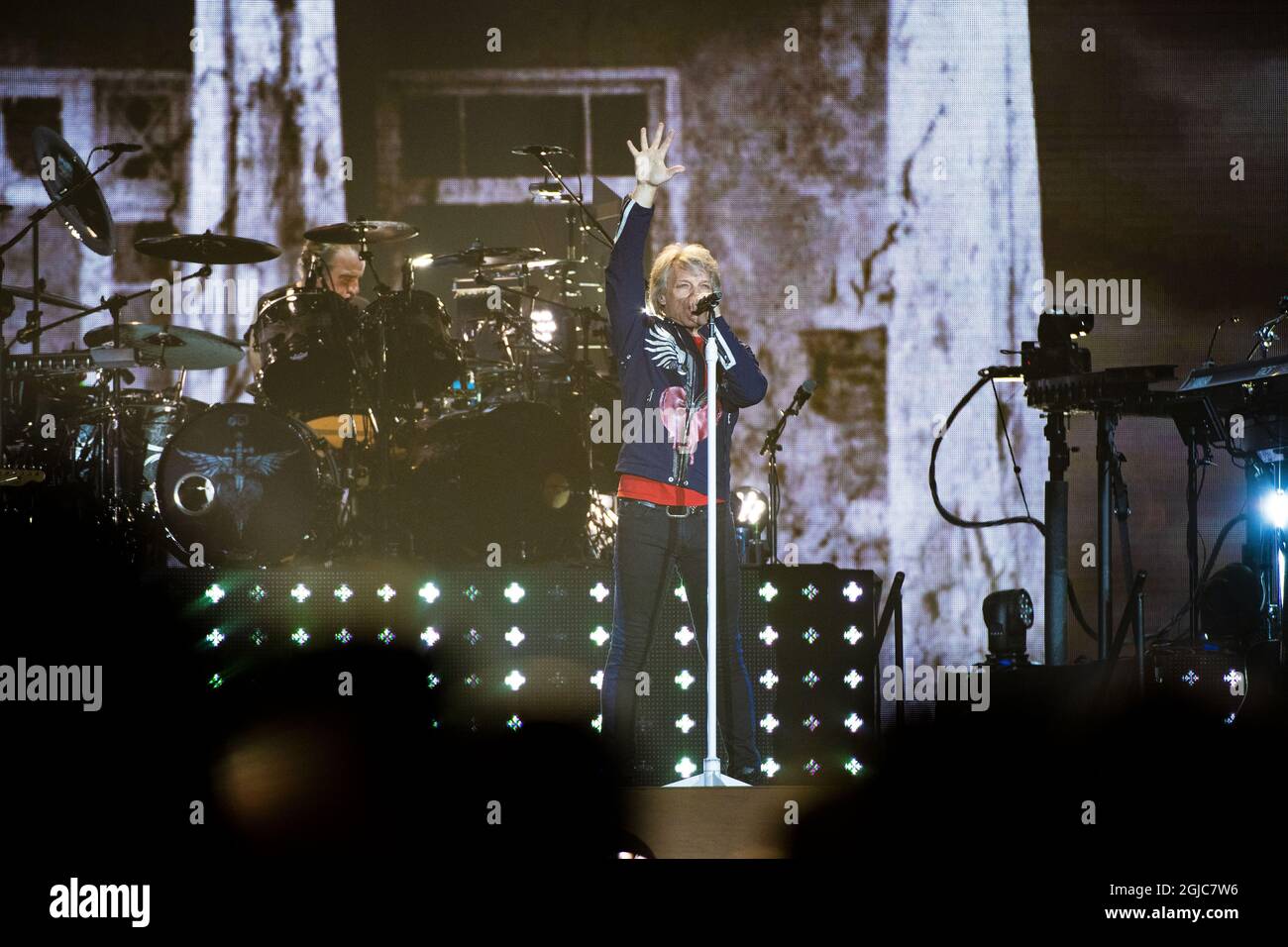 Konsert med amerikanska rockbandet Bon Jovi pÃ¥ Tele 2 Arena i Stockholm.  SÃ¥ngaren Jon Bon Jovi. 2019-06-05 (c) WIXTRÃ–M PETER / Aftonbladet / TT *  * * EXPRESSEN OUT * * * AFTONBLADET / 85326 Stock Photo - Alamy