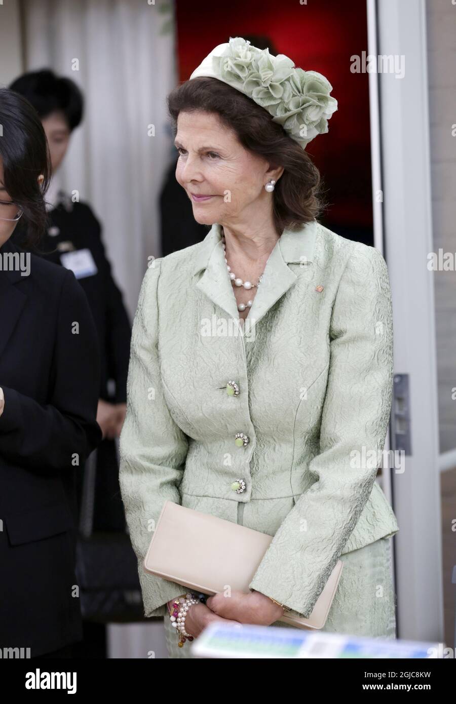 Queen Silvia State visit to Sweden by the President of the Republic of  Korea. Visit to Stiftelsen Silviahemmet, education center for the care of  people with dementia, Stockholm, Sweden 2019-06-14 (c) Johan