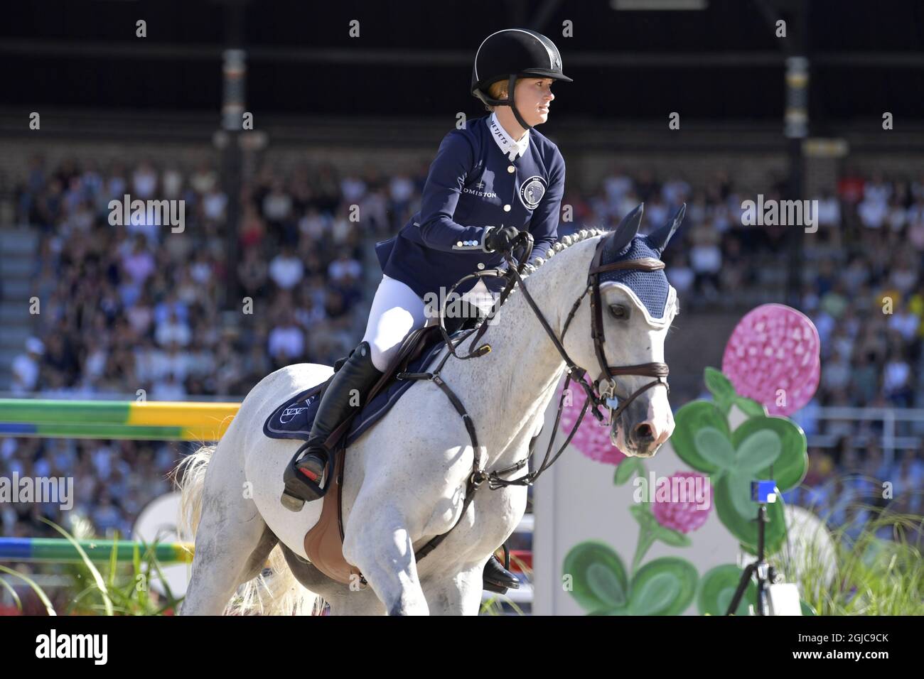 Jennifer Gates of USA rides the horse Pumped Up Kicks during the second