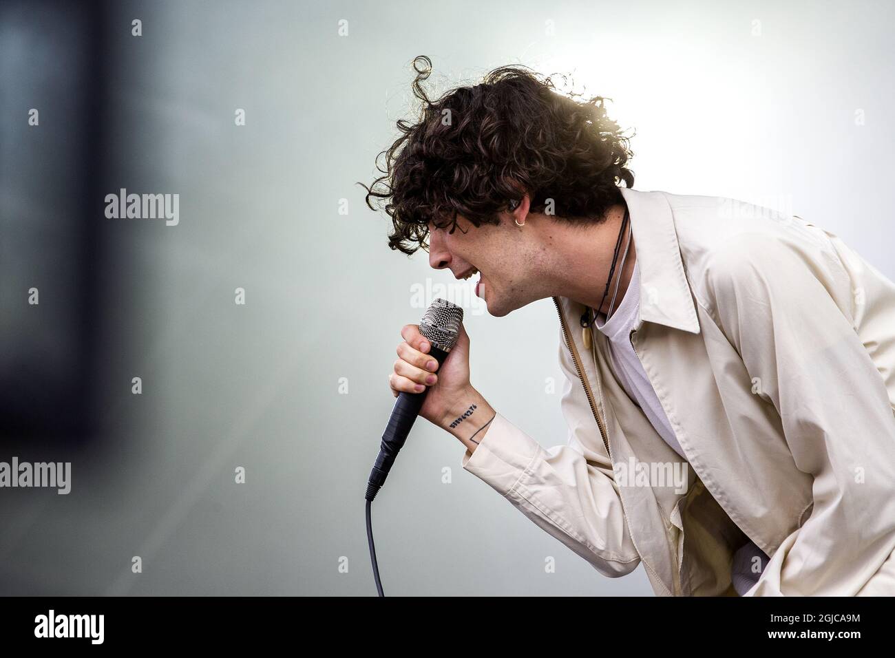Matthew Healy And The 1975 Performing On Stage During The Second Day At Lollapalooza In Stockholm On June 29 19 Photo Magnus Andersson Tt Code Stock Photo Alamy Matthew Healy And The 1975 Performing On Stage During The Second Day At Lollapalooza In Stockholm On June 29 19 Photo Magnus Andersson Tt Code Stock Photo Alamy
