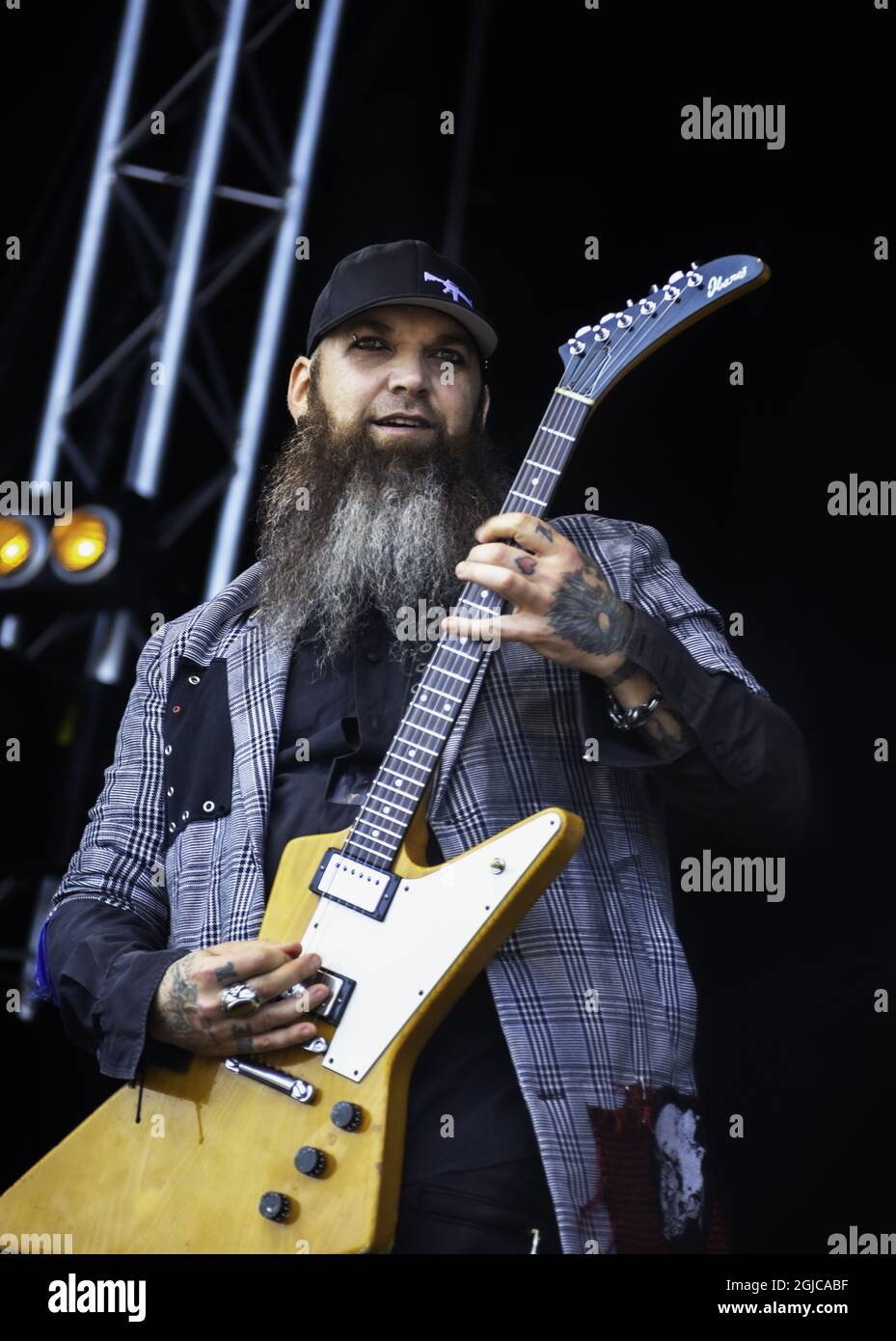 Three Days Grace, guitarist Barry Stock, performing live on stage at Sweden  Rock Festival 2019-06-06. (c) Helena Larsson / TT / kod 2727 Stock Photo -  Alamy