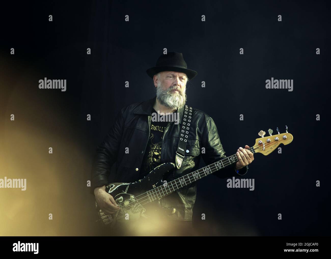 Candlemass, Leif Edling, performing live on stage at Sweden Rock Festival 2019-06-07. (c) Helena Larsson / TT / kod 2727 Stock Photo