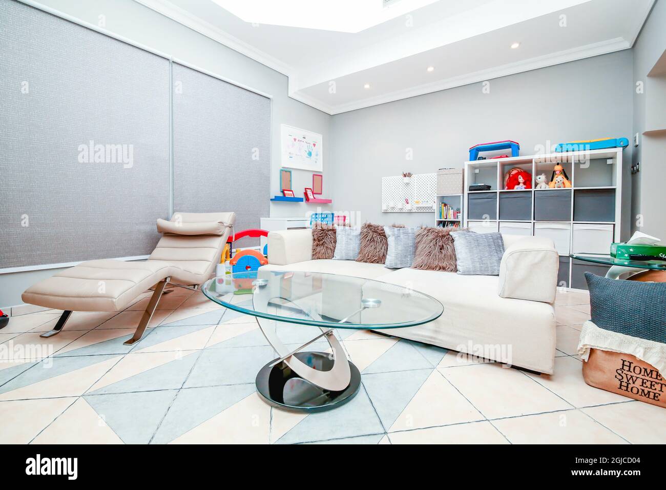 DOHA, QATAR Oct 07, 2018 The stylish living room interior of the