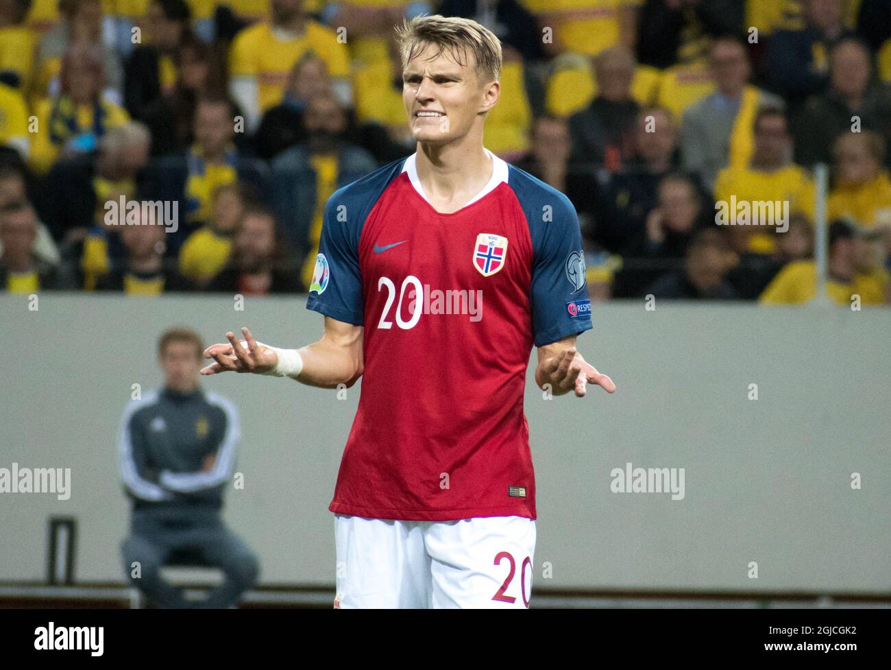 STOCKHOLM 20190908 Martin Ã˜degaard Under SÃ¶ndagens EM-kvalmatch ...