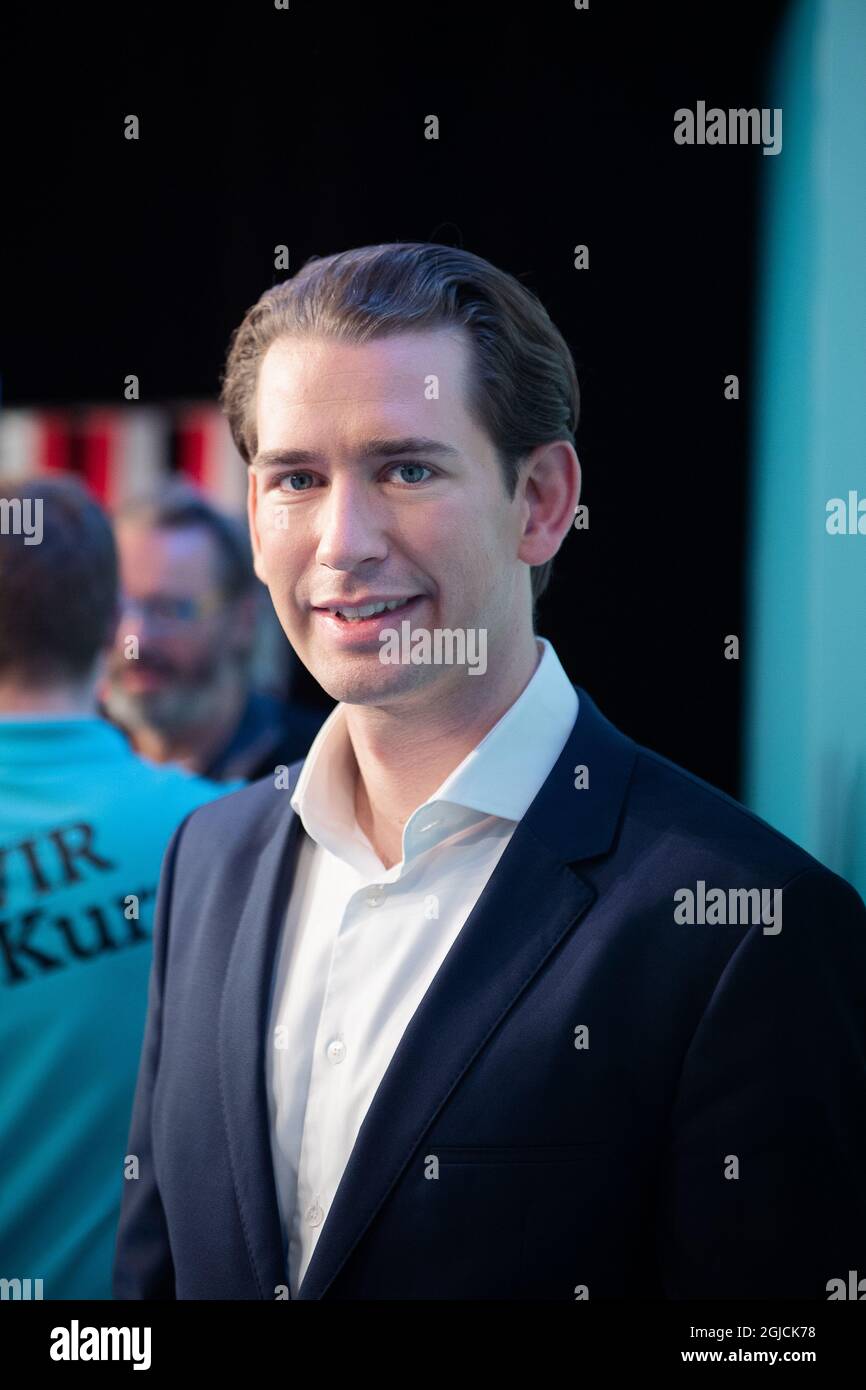 Sebastian Kurz, chairman of the Austrian People's Party Foto: Kevin Chang / TT / Kod: 3000  Stock Photo