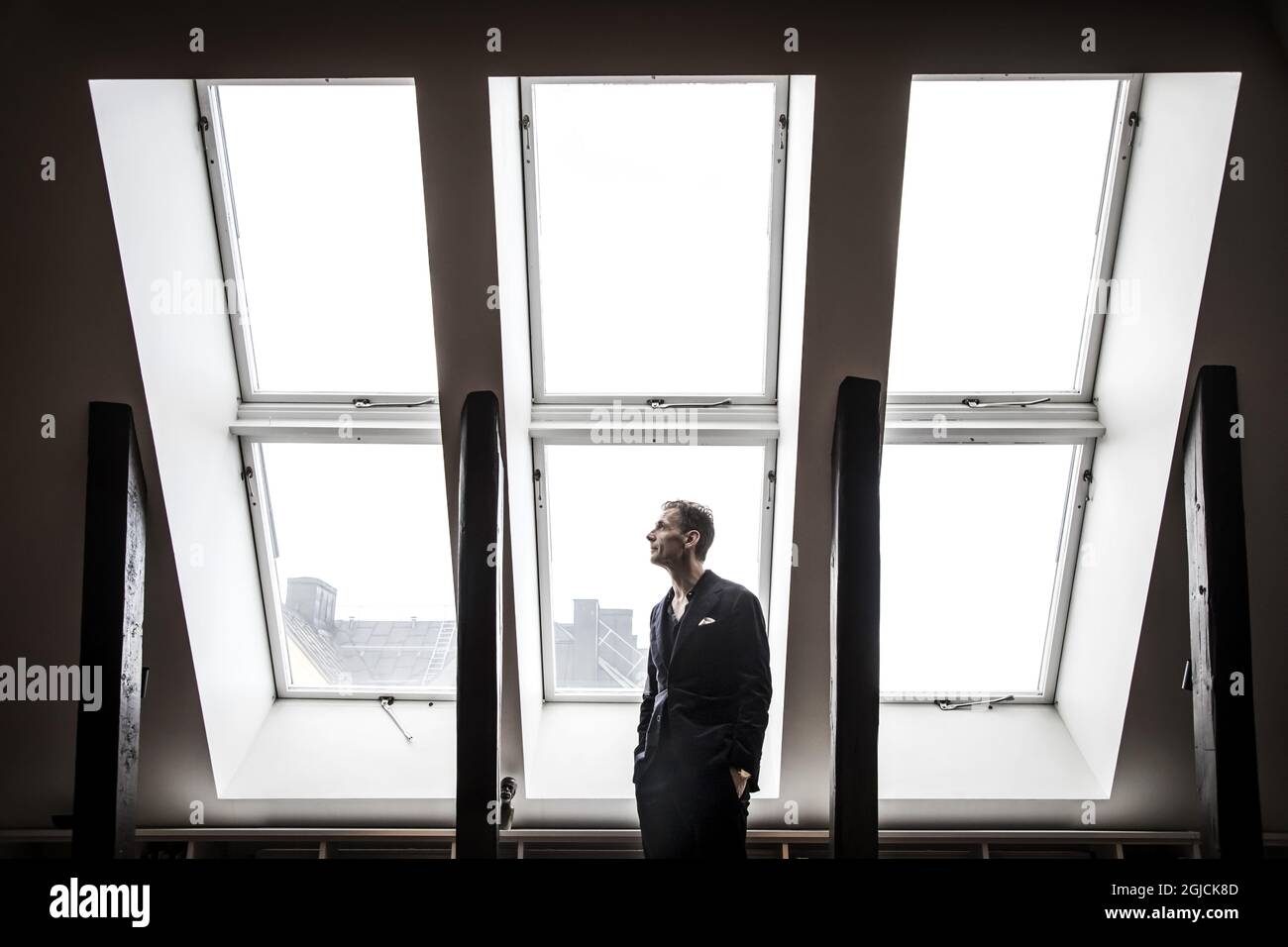 David Lagercrantz writer Sweden. Millenium books Stieg Larsson Foto