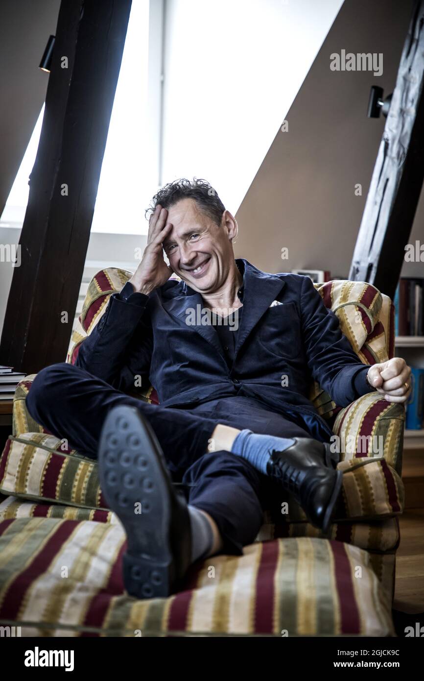 David Lagercrantz writer Sweden. Millenium books Stieg Larsson Foto