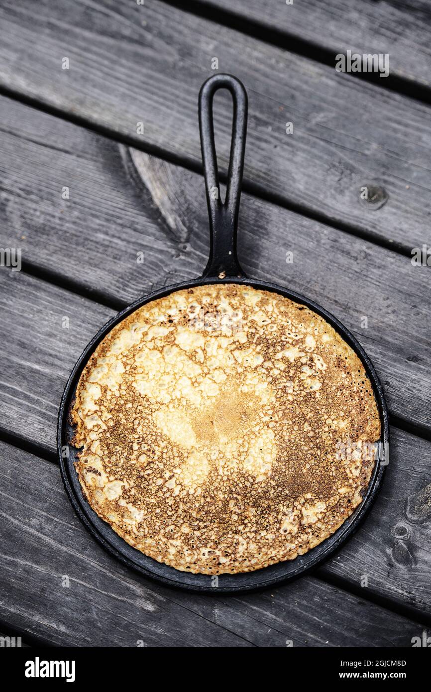 fried pancakes Foto: Pi Frisk / TT / Kod: 3000 Stock Photo - Alamy