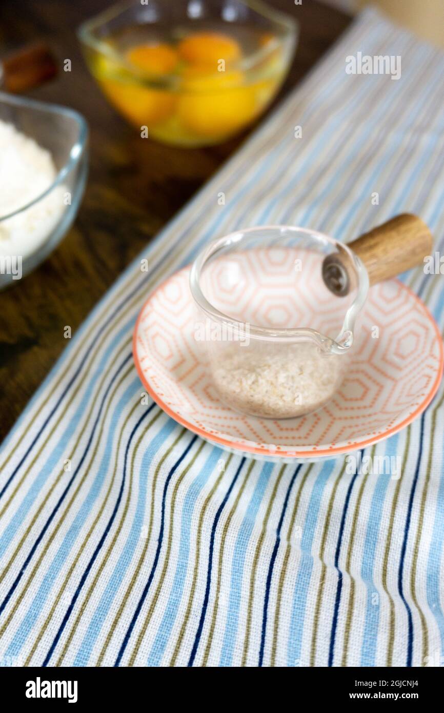 psyllium husks and gluten free flour Stock Photo Alamy