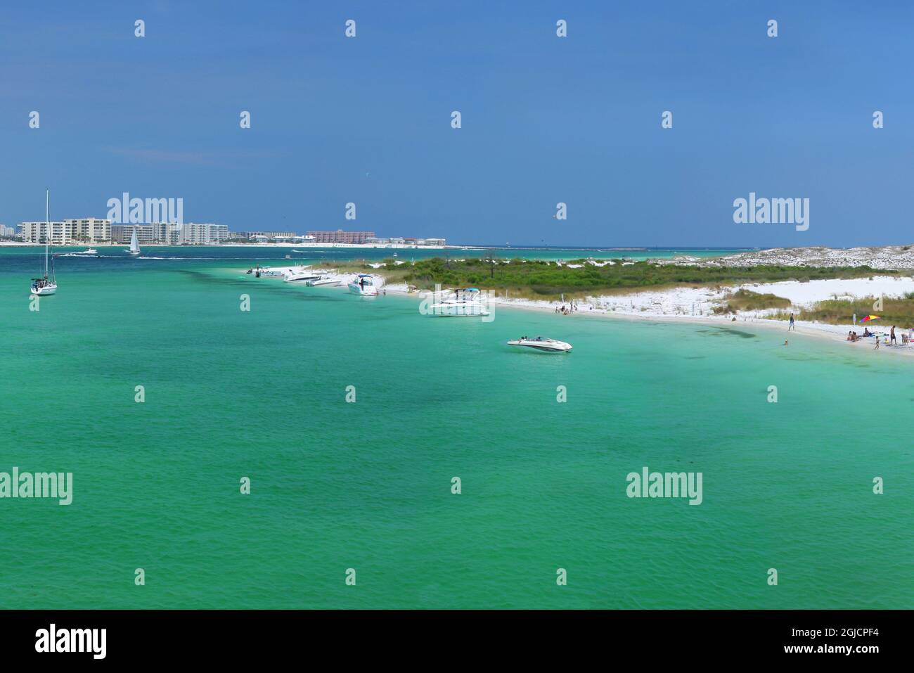 Emerald Waters of Destin Beach, Florida, USA Stock Photo - Alamy