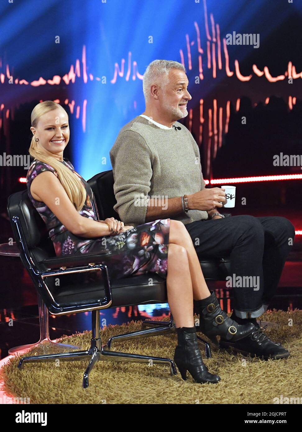 Malin Ã…kerman, Ernst Kirchsteiger Skavlan TV show, Stockholm, 2019-11
