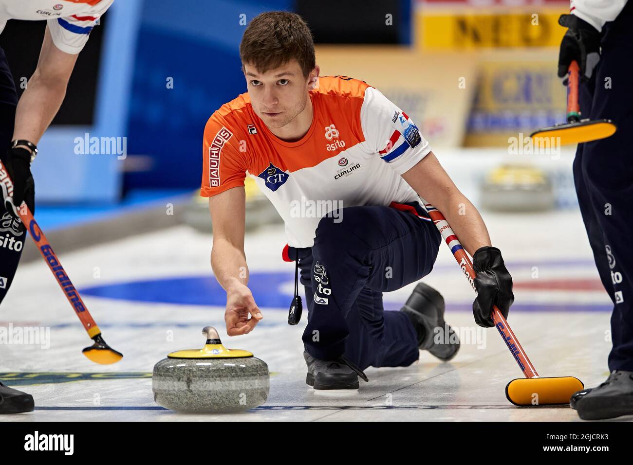 Carlo Glasbergen, the Netherlands, during the Le Gruyére AOP European  Curling Championships 2019 at Olympiahallen in Helsingborg, Sweden on  November 16, 2019. Photo: Anders Bjuro / TT / code 11830 Stock Photo - Alamy