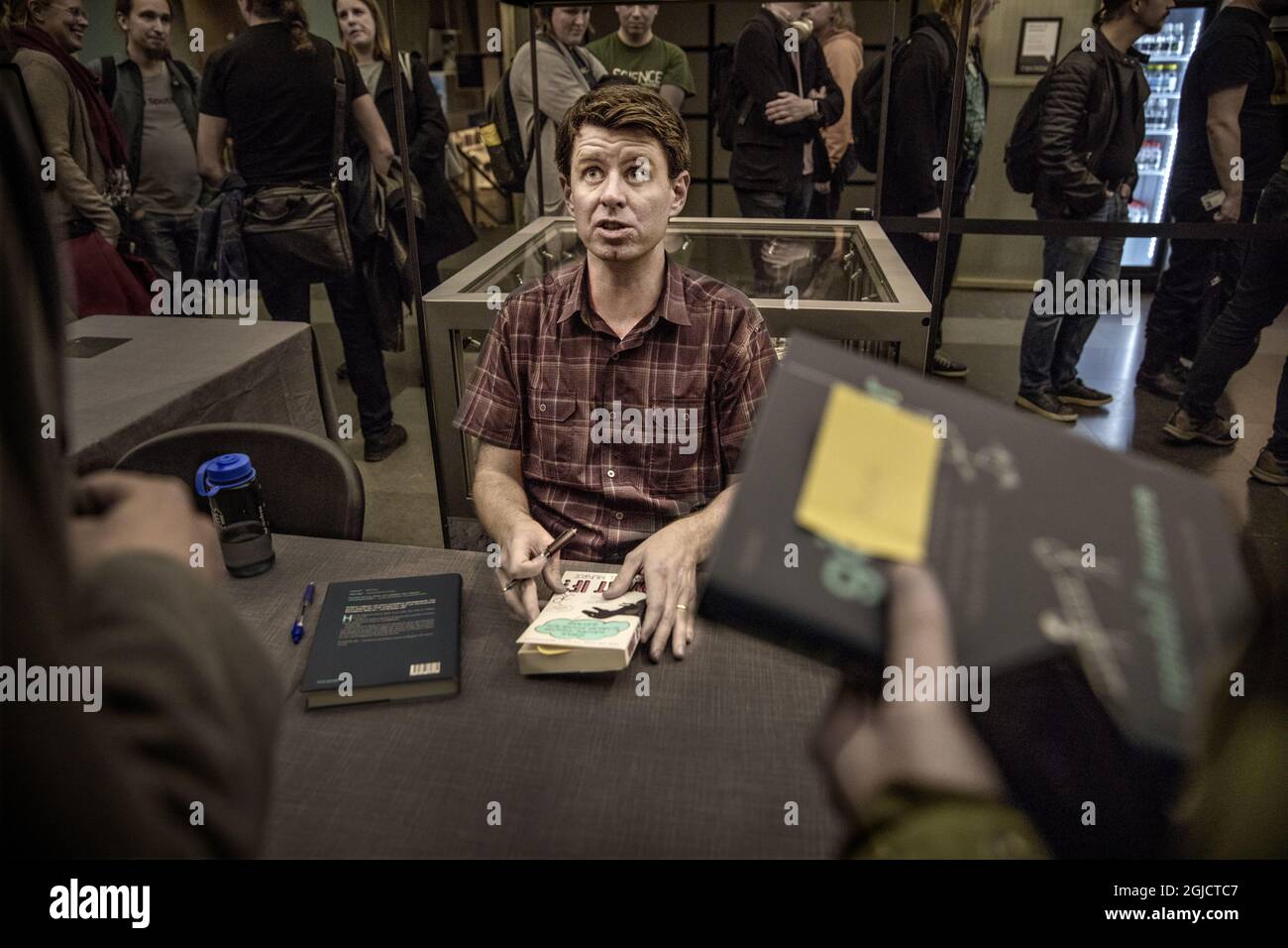 Randall Munroe, writer and cartoonist from USA. Creator of comic series “ xkcd “. Foto: Eva Tedesjo / DN / TT/ Kod: 3504 Stock Photo