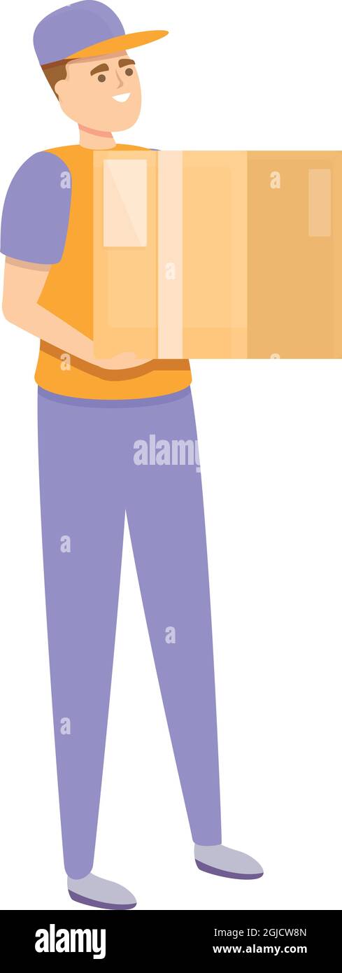 Courier box delivery icon cartoon vector. Express service. Shipment ...