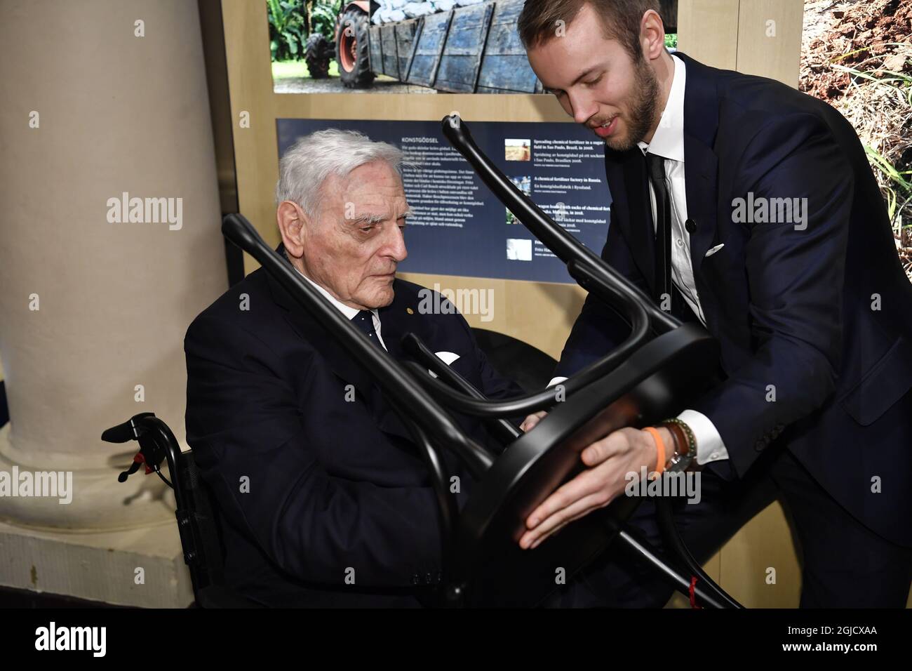 STOCKHOLM 20191206 Nobel Laureate In Chemistry John B. Goodenough Signs ...