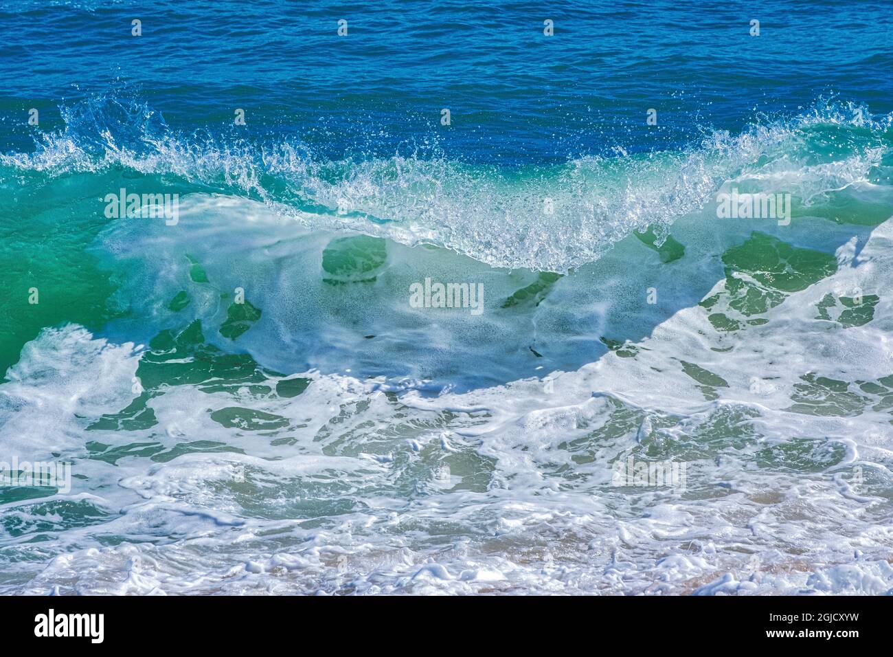 Crashing ocean waves, Florida Stock Photo