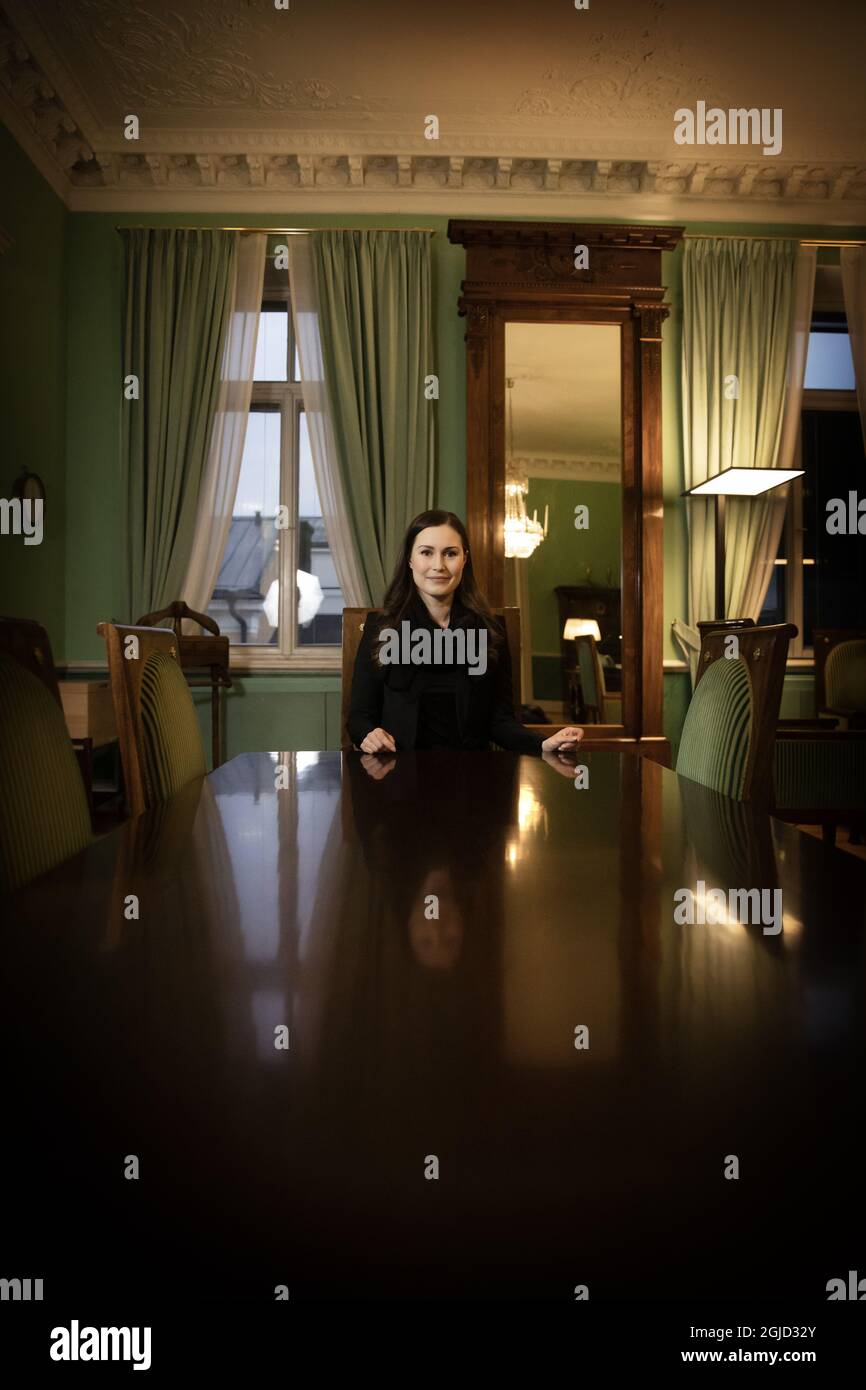 Sanna Marin, Prime Minister Finland, Social Democrat Foto: Beatrice Lundborg / DN / TT / Kod: 3501 ** SVD OUT **  Stock Photo
