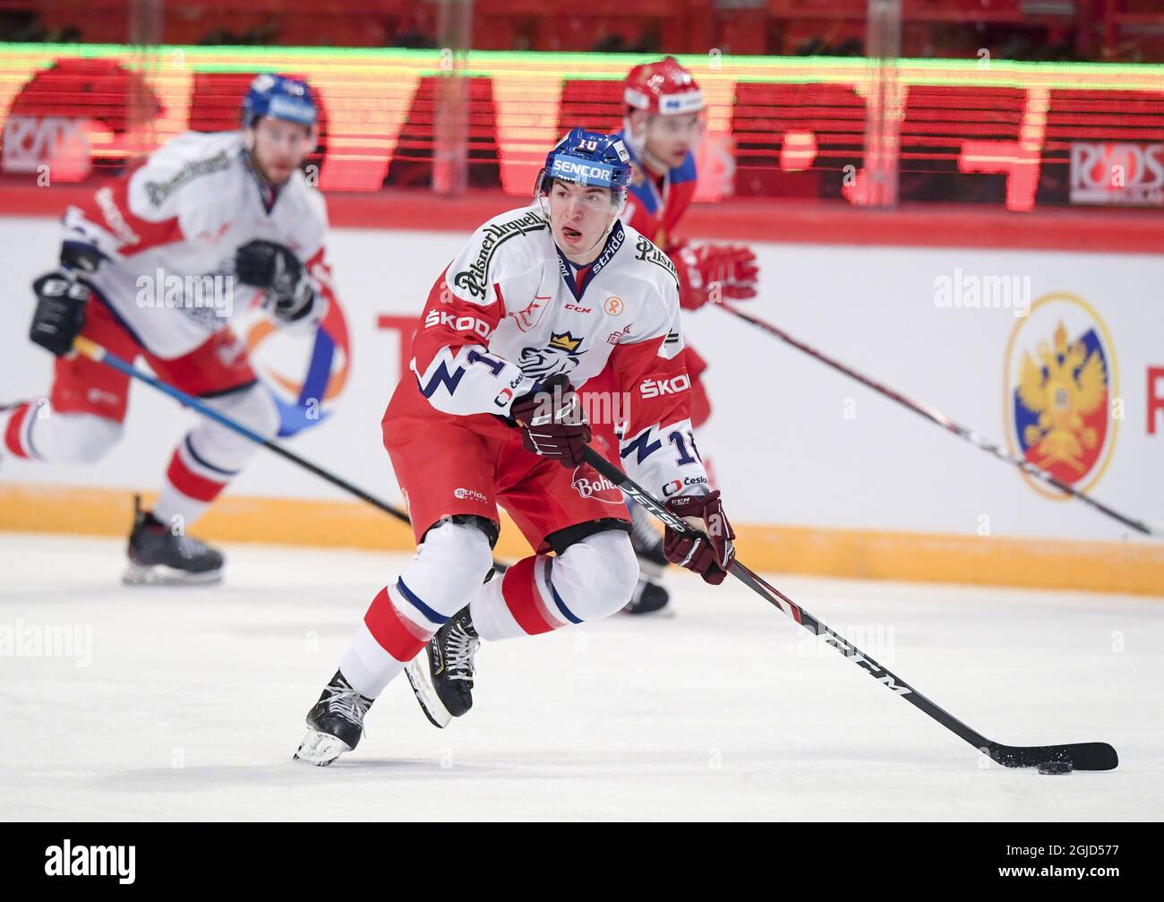 Czech Republic's Lukas Rousek during Beijer Hockey Games between Russia ...