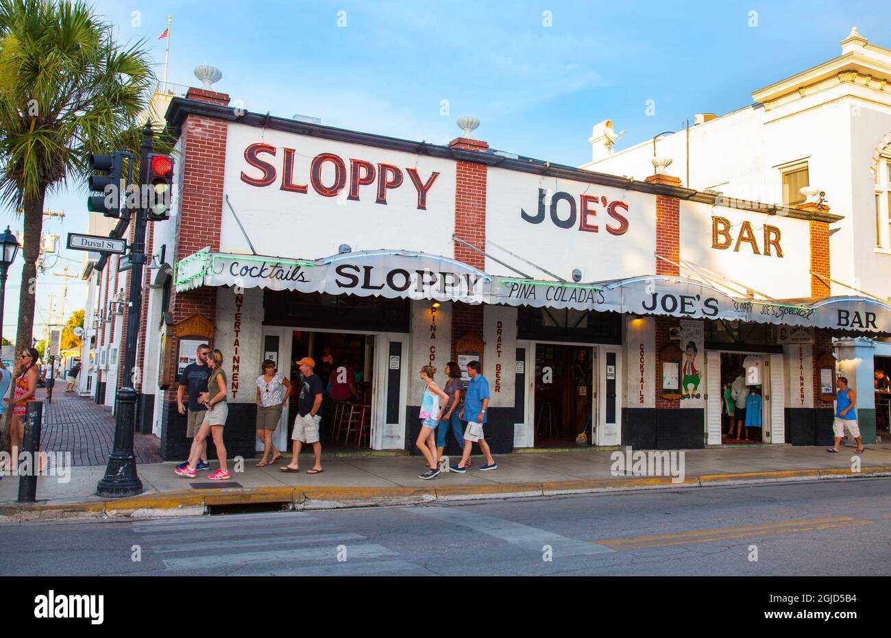 Sloppy Joes Bar popular tourist bar in Key West, Florida Keys Stock