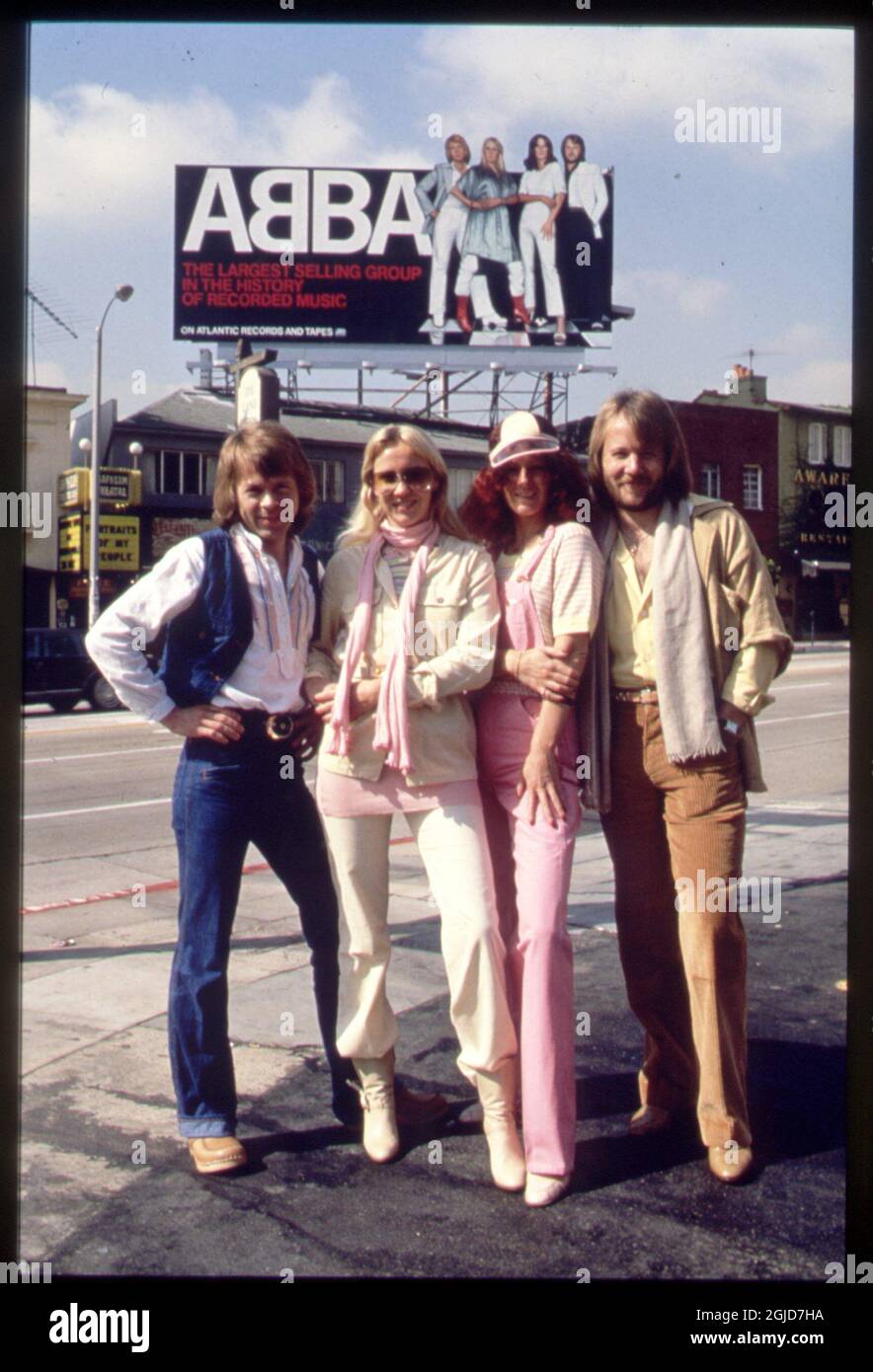 Members of the Swedish pop group Abba, From left Bjorn Ulvaeus
