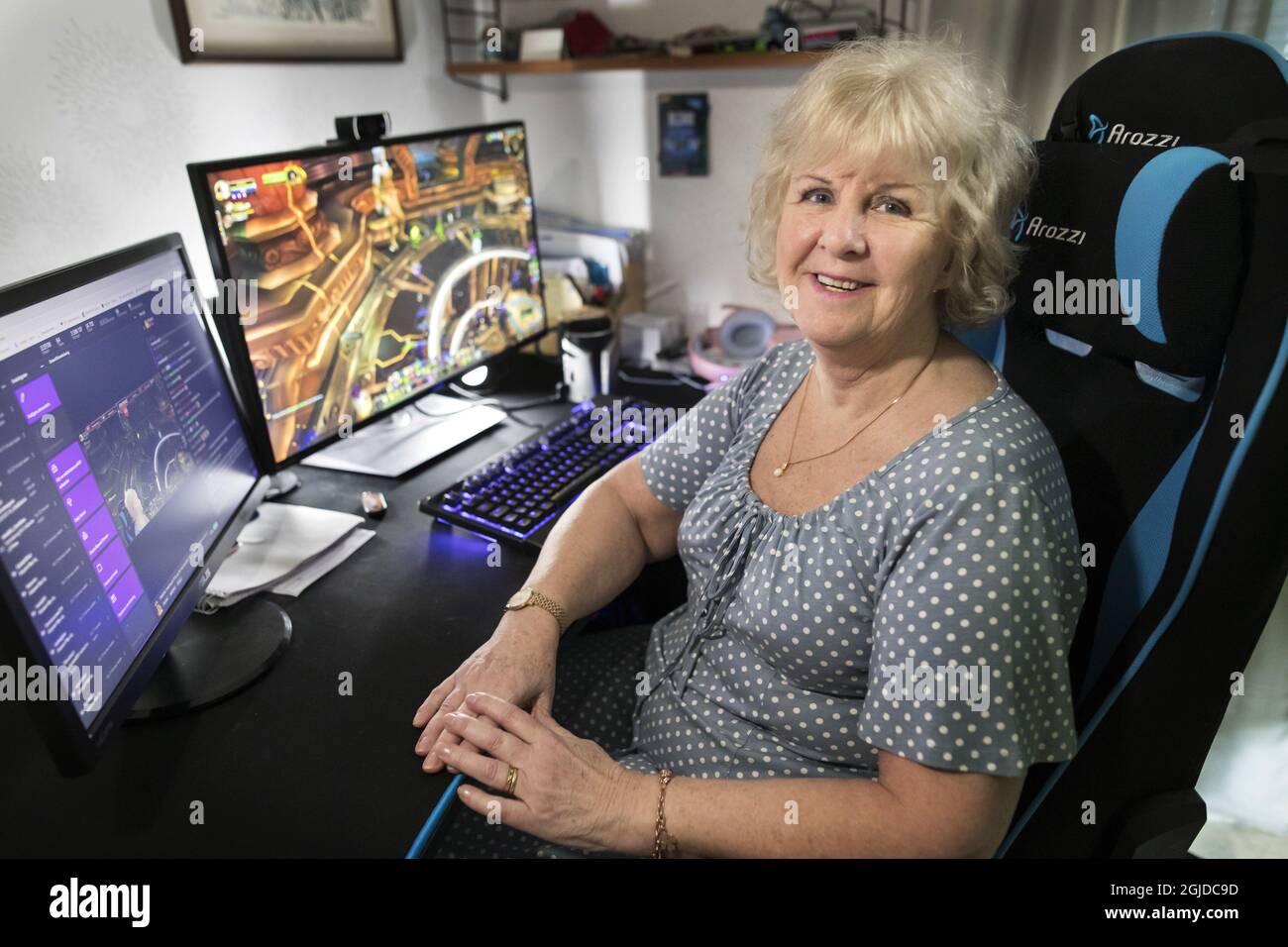 Susanne Bergstedt, 69, started playing the computer game World of Warcraft,  WoW, so that one of her grandchildren would receive a bonus in the game.  Eleven years later, 