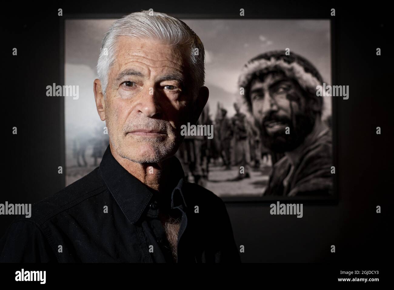 STOCKHOLM 20190611 American photographer James Nachtwey. Picture taken June 11, 2019 at Fotografiska in Stockholm. Photo: Soren Andersson / TT / kod 1037  Stock Photo