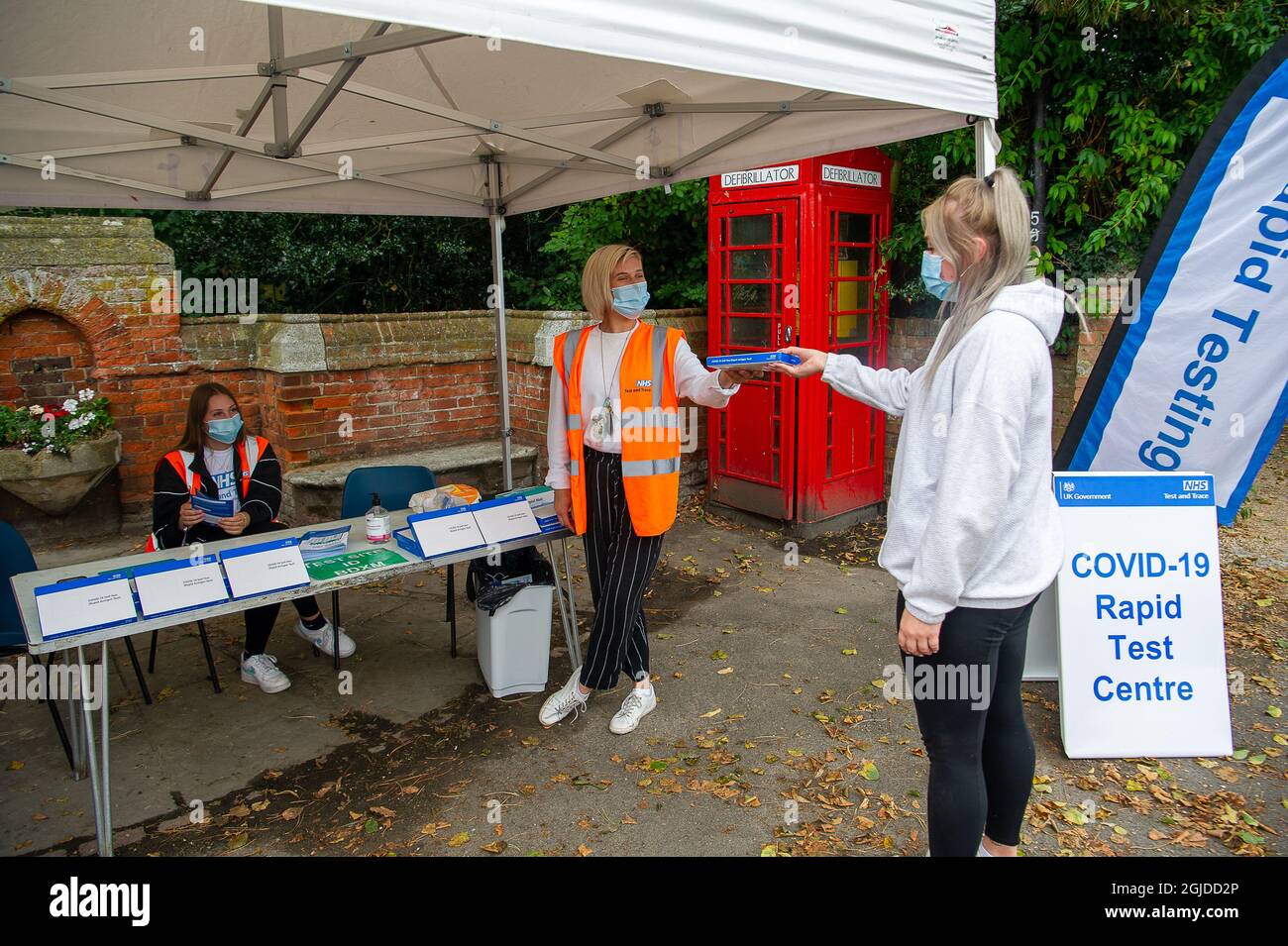 Wendover, Buckinghamshire, UK. 9th September, 2021. A Covid19 Mobile