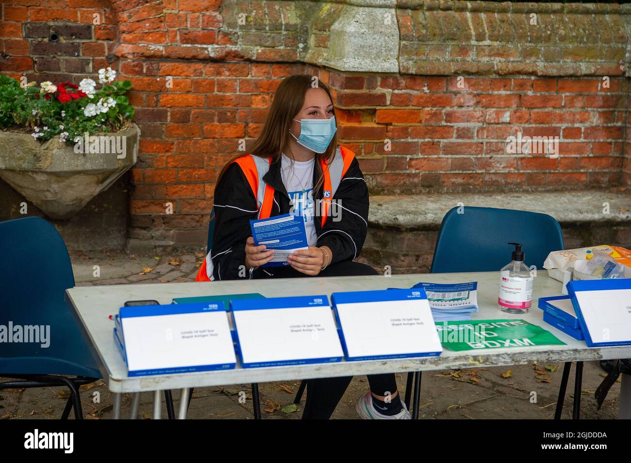 Wendover, Buckinghamshire, UK. 9th September, 2021. A Covid19 Mobile