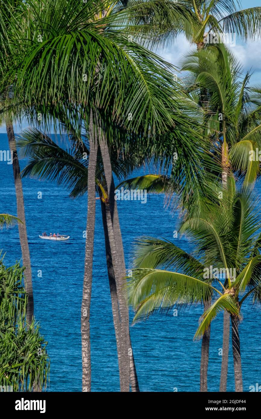 Outrigger canoe, Maui, Hawaii, USA Stock Photo Alamy