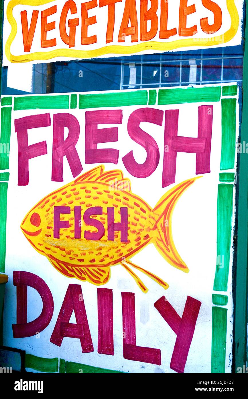 Fish market. Maui, Hawaii Stock Photo Alamy
