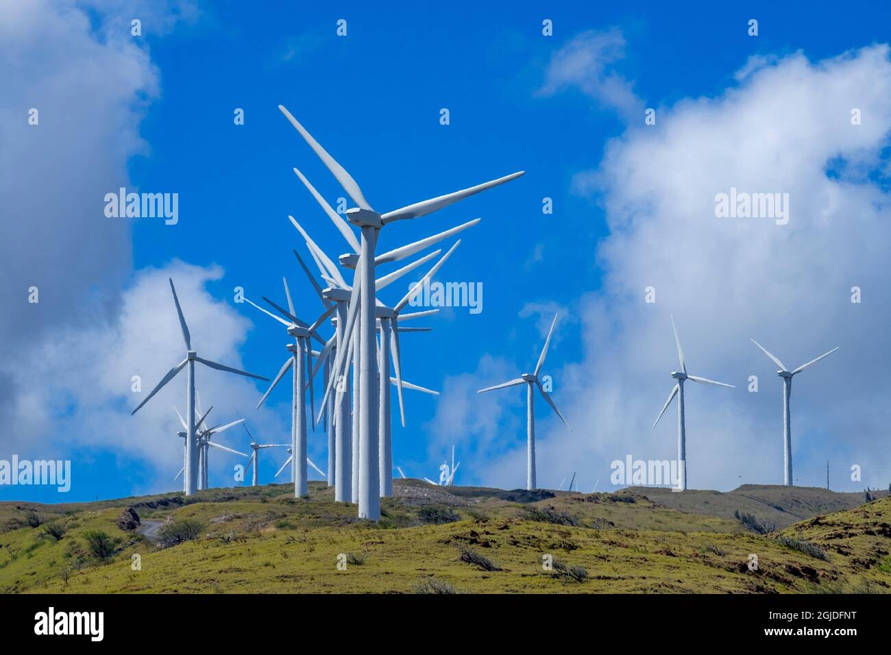 Kaheawa Wind Power, Maui, Hawaii Stock Photo Alamy