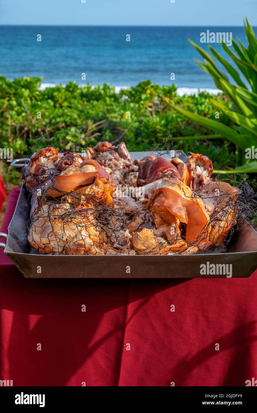 Pig Roast, Luau, Hawaii, USA Stock Photo Alamy