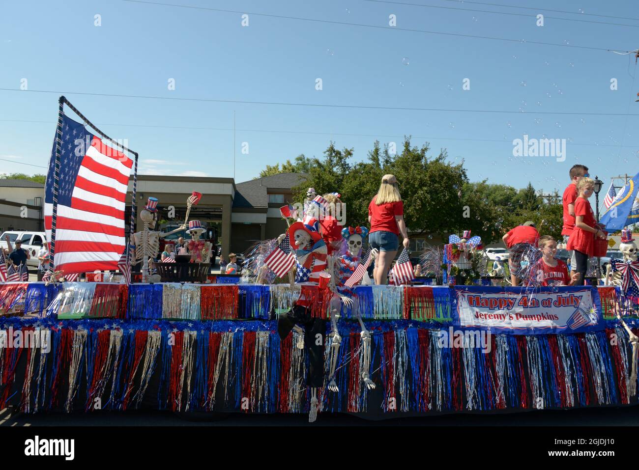 Parade Floats, Fourth of July Parade, Star, Idaho, USA. (Editorial Use