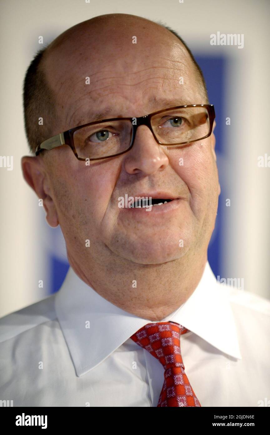 Airline SAS President Mats Jansson during the presentation of the airlines  fourth quarter financial report in Stockholm, Sweden Stock Photo - Alamy