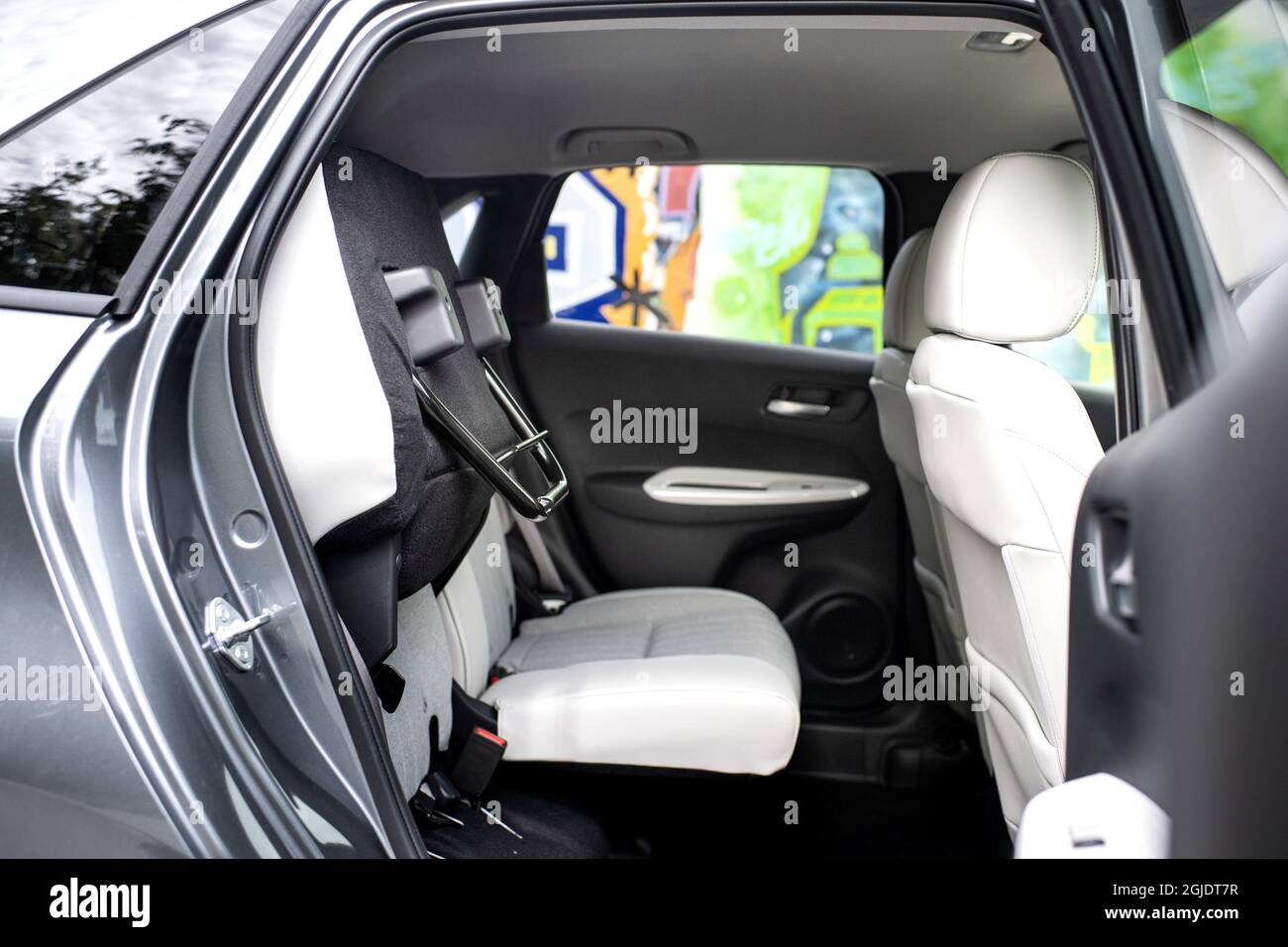 Biltest, Honda Jazz e-Hev Hybrid. Car interior Photo: Pontus Lundahl / TT /  code 10050 Stock Photo - Alamy